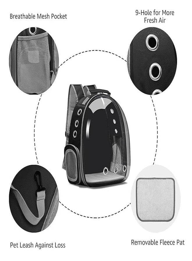 SHREVI Cat Bubble Carrying Bag, Backpack Carrier for Small Medium Dogs Cats, Airline Approved Travel Space Capsule Pet Carrier Dog Hiking Backpack... - Image 2